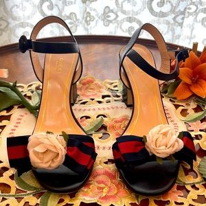 Beautiful open  toe GUCCI sandals.